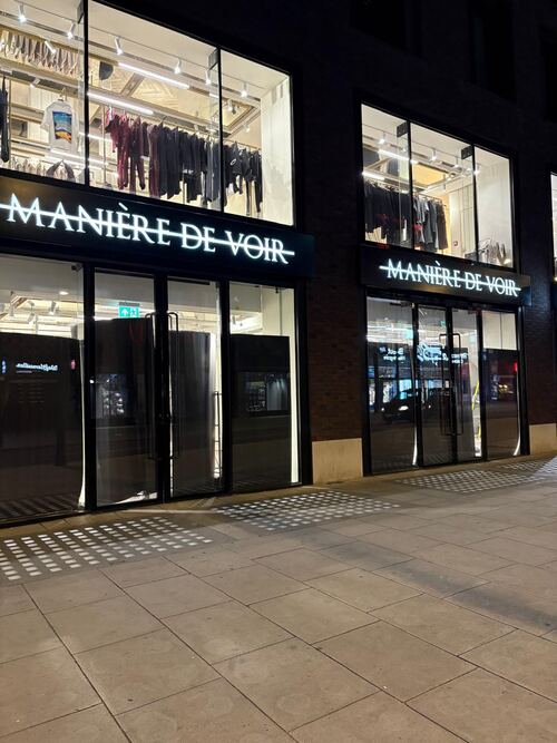Manière de Voir retail storefront fit-out, Oxford Street